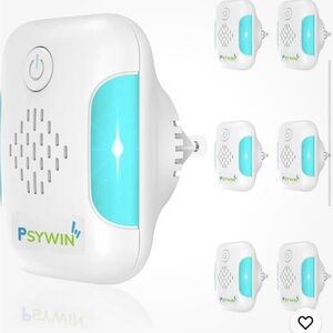PSYWIN Ultrasonic Pest Repeller - White and Blue